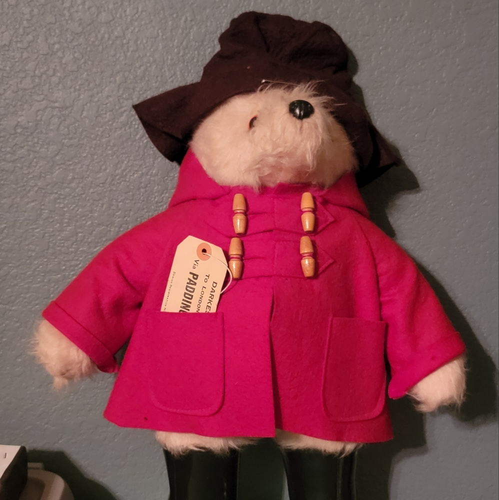 1972 Paddington Bear Darkest Peru To London England Plush with Coat And Tags